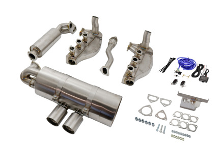 Kit di scarico con valvole commutabili in stile "GT3". Porsche 911 3.2L 1984-89 - 3606501101, 90007428203, 93011119206, 93011119308, 91111119102, 90091009701, 9000760250C, 9996001111, 93011102200, 93011102203, 93021102501, PCG91121100, 3606001101, 3606001103, 3606001107, 93011119112, 93021103301, 93021103304